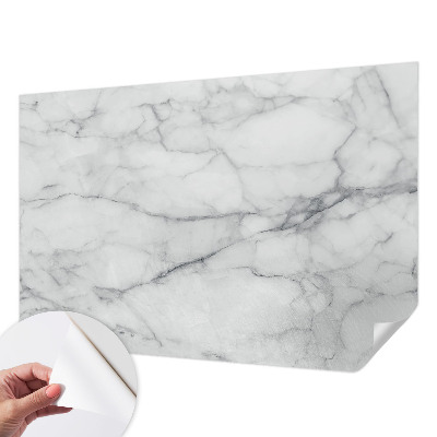 Papel de parede autocolante para sala com padrão de mármore em estilo elegante