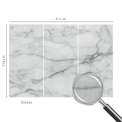 Papel de parede autocolante para sala com padrão de mármore em estilo elegante