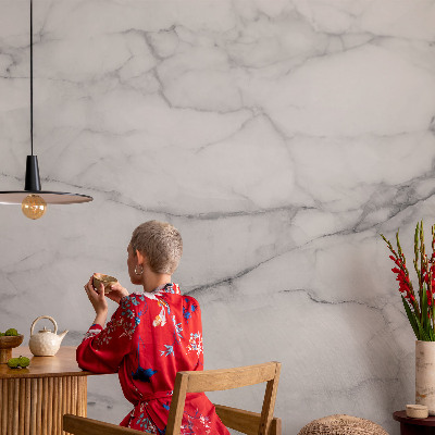 Papel de parede autocolante para sala Elegância do mármore