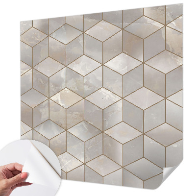 Papel de parede autocolante para quarto Mosaico geométrico
