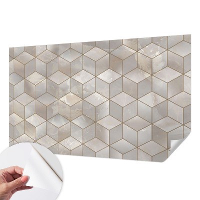 Papel de parede autocolante para quarto Mosaico geométrico