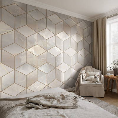 Papel de parede autocolante para quarto Mosaico geométrico