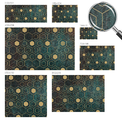 Papel de parede autocolante hexágonos geométricos