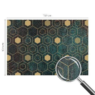 Papel de parede autocolante hexágonos geométricos