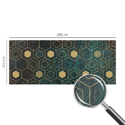 Papel de parede autocolante hexágonos geométricos