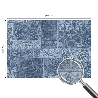 Papel de parede 3D com ornamentos de plantas