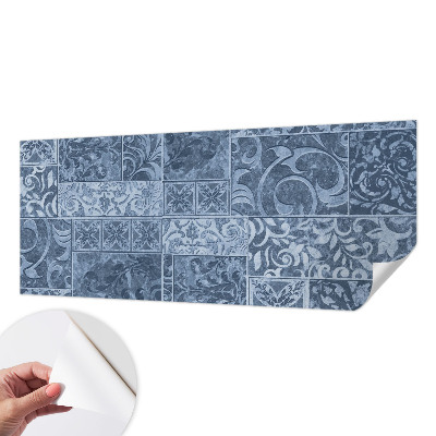 Papel de parede 3D com ornamentos de plantas