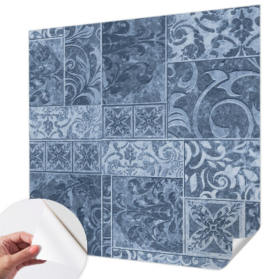Papel de parede 3D com ornamentos de plantas