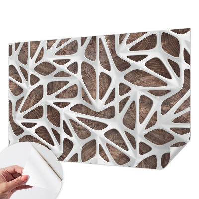 Papel de parede autocolante para sala com padrão 'Harmonia dinâmica' para decoração de interiores