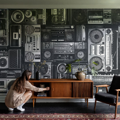 Papel de parede infantil Rádio retrô