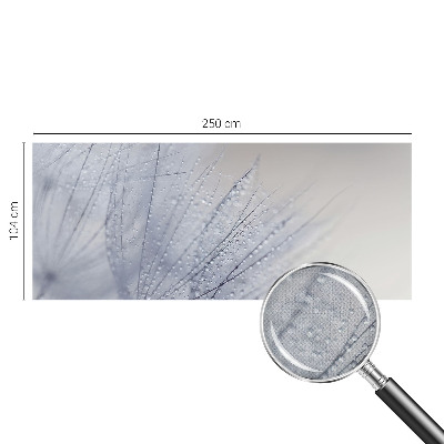 Papel de parede autocolante com estampa de dente-de-leão orvalhado