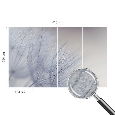 Papel de parede autocolante Dente-de-leão orvalhado