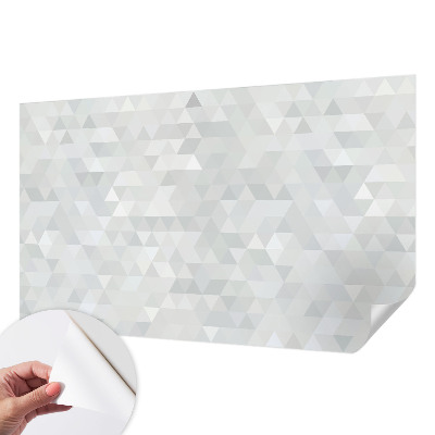 Papel de parede 3D com padrão cinza