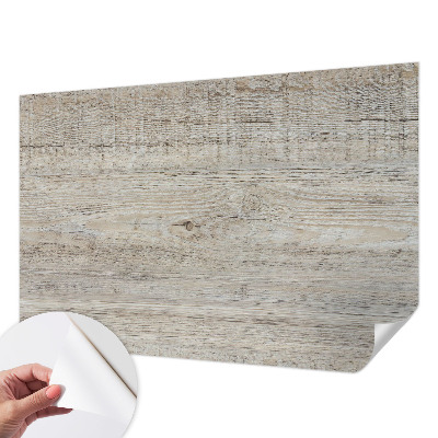 Papel de parede autocolante para quarto com estampa de anéis de madeira