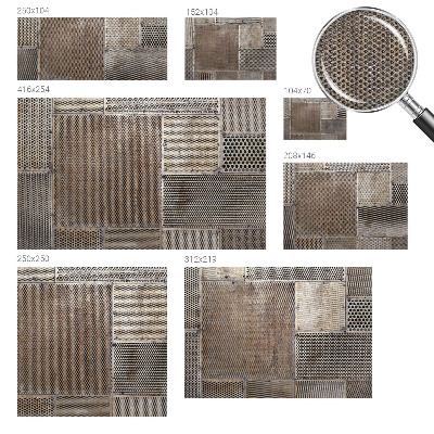 Papel de parede infantil Padrões metálicos