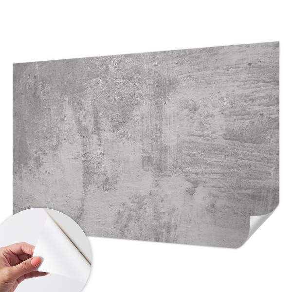 Papel de parede autocolante para sala com acabamento de concreto bruto
