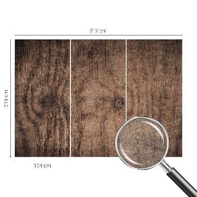 Papel de parede autocolante para quarto Madeira rústica