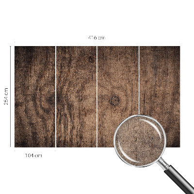 Papel de parede autocolante para quarto Madeira rústica