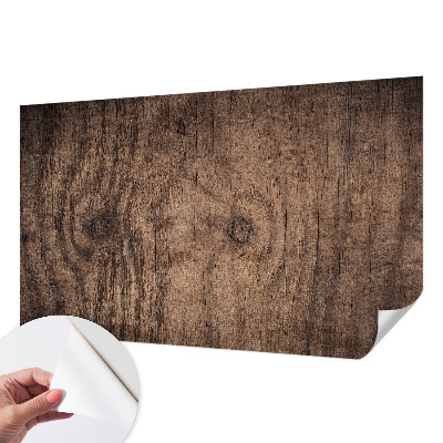Papel de parede autocolante para quarto Madeira rústica
