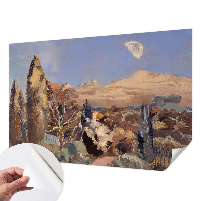 Autocolante de parede fotográfico com paisagem florestal