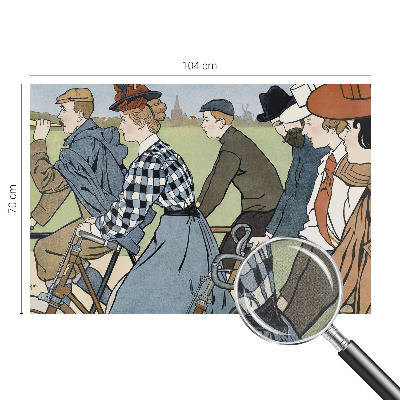 Papel de parede 3D Ciclistas vintage