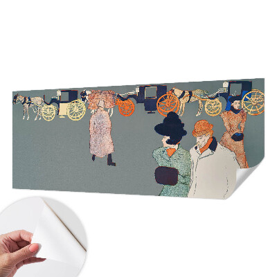 Papel de parede infantil com estampas de fantasias de treinador