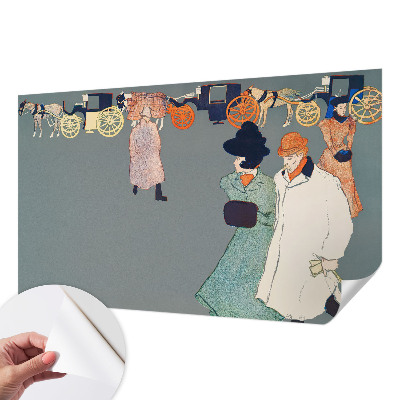 Papel de parede infantil com estampas de fantasias de treinador