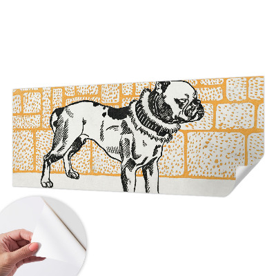 Papel de parede para criança Cachorro retrô