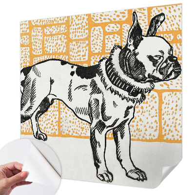 Papel de parede para criança Cachorro retrô