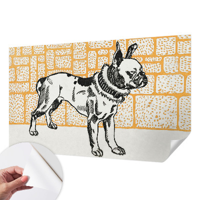 Papel de parede para criança Cachorro retrô