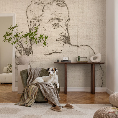 Papel de parede autocolante para quarto Um caráter distinto