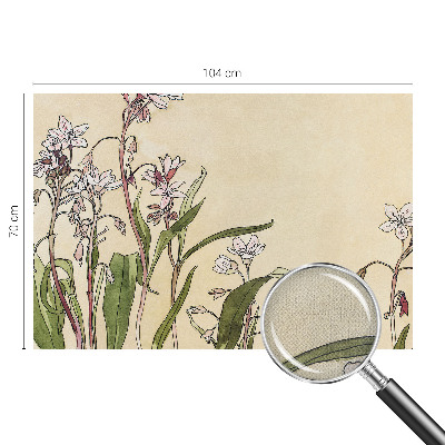 Papel de parede autocolante para sala Elegância floral