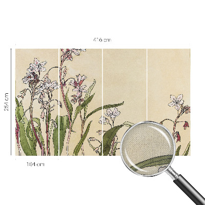 Papel de parede autocolante para sala Elegância floral