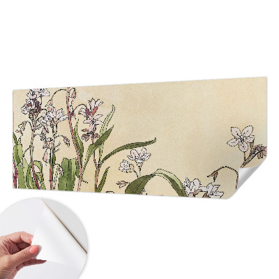 Papel de parede autocolante para sala Elegância floral