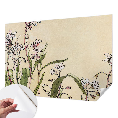 Papel de parede autocolante para sala Elegância floral