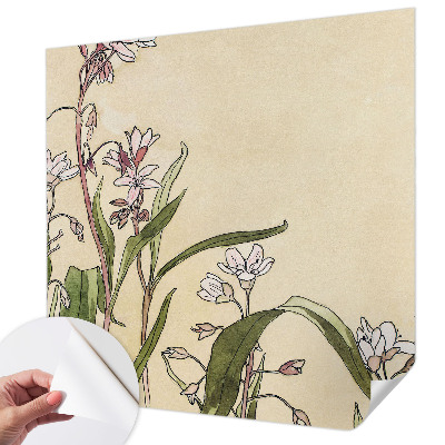 Papel de parede autocolante para sala Elegância floral