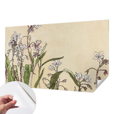 Papel de parede autocolante para sala Elegância floral