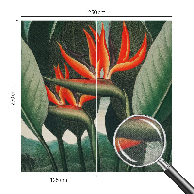 Papel de parede para criança Flores exóticas
