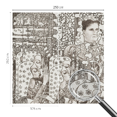 Papel de parede 3D Retratos florais