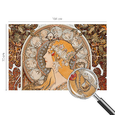 Papel de parede infantil com tema zodiacal elegante