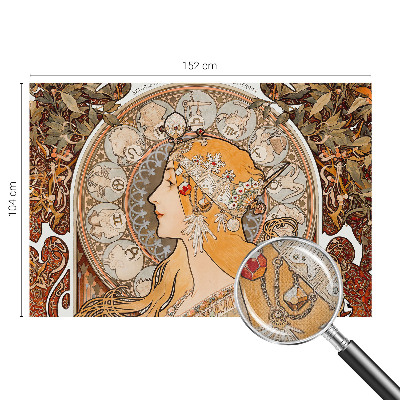 Papel de parede infantil com tema zodiacal elegante