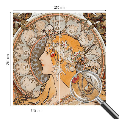 Papel de parede infantil Elegância zodiacal