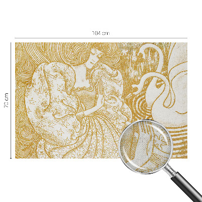 Papel de parede autocolante para sala Elegância feminina