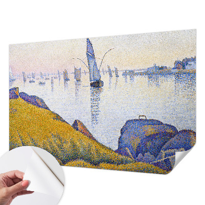 Papel de parede autocolante para quarto com estampa 'Reflexão da vela'