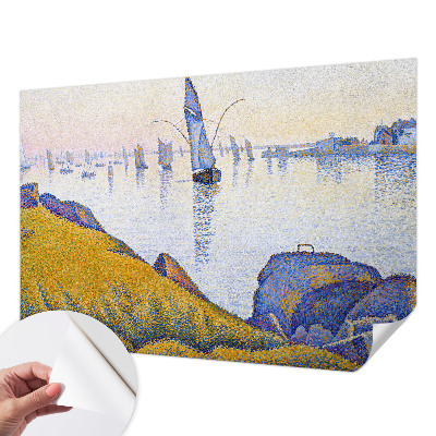 Papel de parede autocolante para quarto com estampa 'Reflexão da vela'