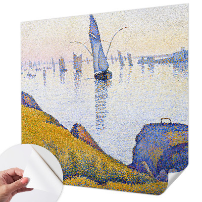 Papel de parede autocolante para quarto com estampa 'Reflexão da vela'