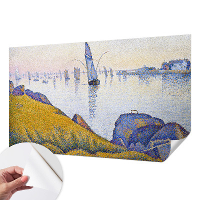 Papel de parede autocolante para quarto com estampa 'Reflexão da vela'