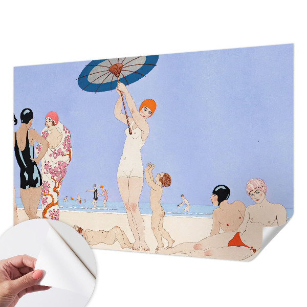 Papel de parede infantil Praia retrô