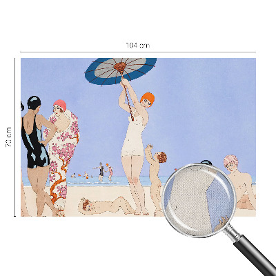 Papel de parede infantil Praia retrô