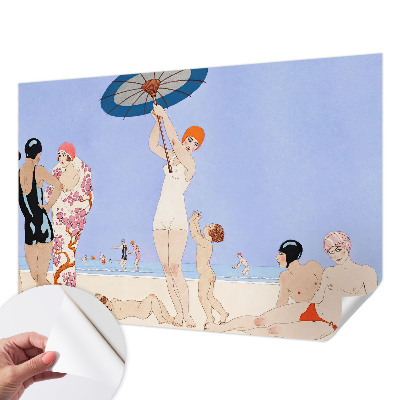 Papel de parede infantil Praia retrô